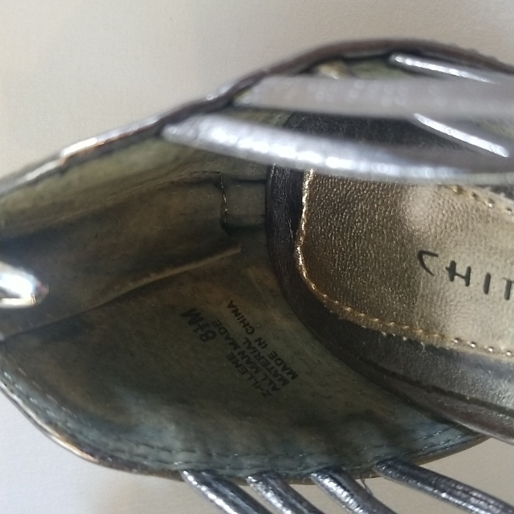 3/$25 Chinese Laundry Size 8.5 Silver Pumps - Picture 7 of 7